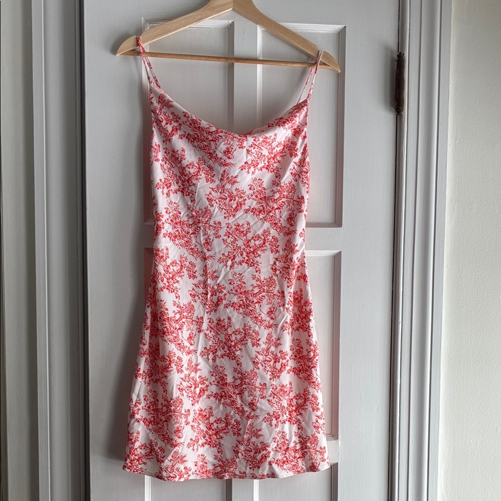 Urban Outfitters Red Floral Patterned Dress
